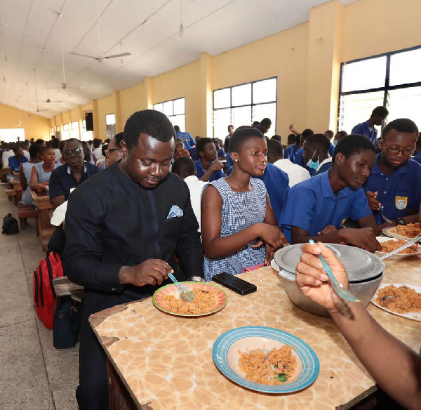 Ntim Deputy Education Minister dines with St. Johns Grammar SHS students ...